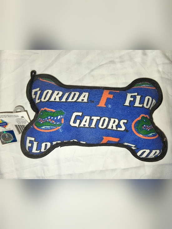 Pup-Rally Other - Florida Gators Blue Plush Bone Dog Squeak Toy
